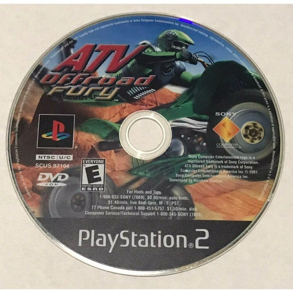PS2: ATV Offroad Fury (PlayStation 2) - Picture 1 of 1